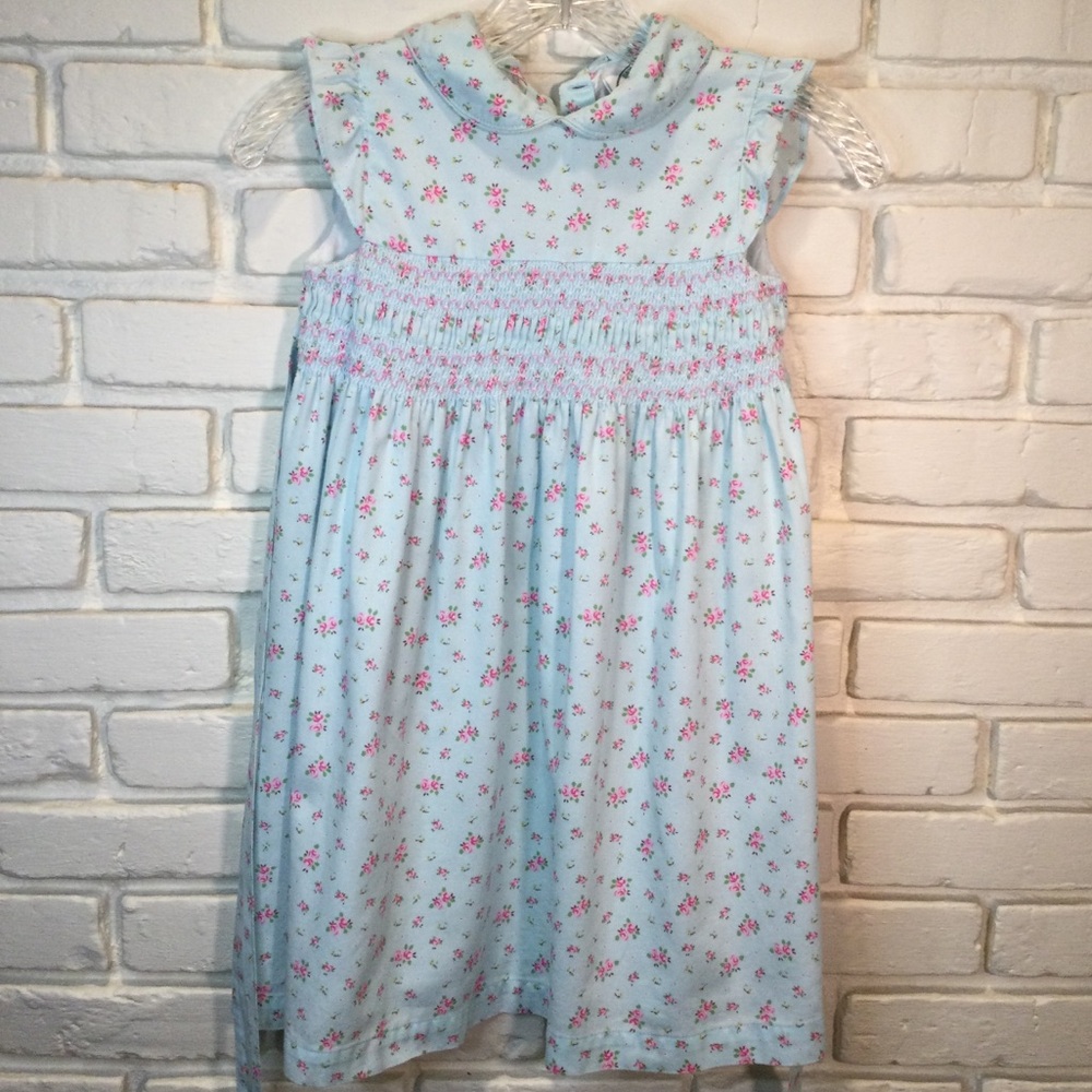 Laura Ashley 1990s vintage floral smocked dress 6